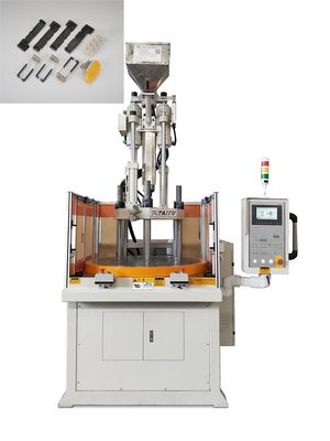 55 Ton Rotary Vertical Injection Molding Machine Untuk Slot Pemegang Tray Kartu SIM