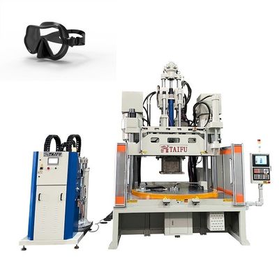 Low Work Table Vertical 300 Ton Silicone Injection Molding Machine Untuk topeng daving