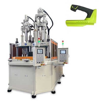 Dual Color 200 Ton Rotary Vertical Injection Molding Machine untuk membuat cetakan bor