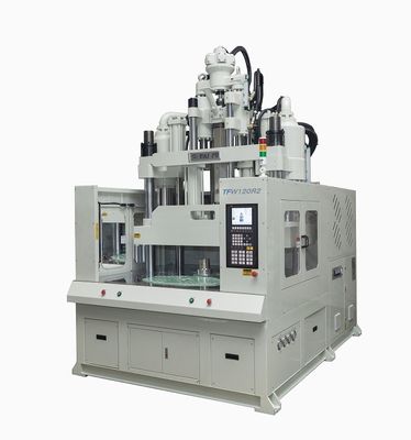 120 Ton Vertikal Rotary Table Injection Molding Machine untuk aksesoris peralatan rumah tangga