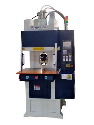 55 Ton Vertical Injection Molding Machine Untuk Kabel Daya dengan warna biru