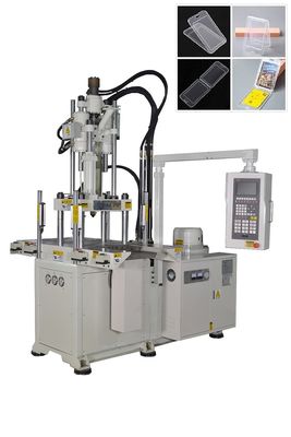 55 Ton Double Slide Vertical Injection Molding Machine Untuk Manufaktur Presisi