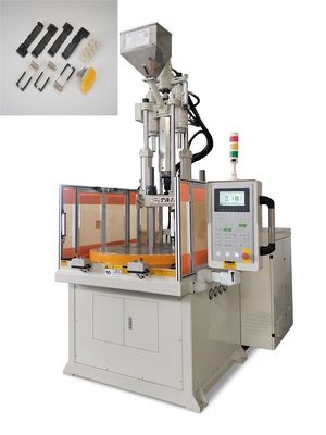 55 Ton Rotary Vertical Injection Molding Machine Untuk Slot Pemegang Tray Kartu SIM