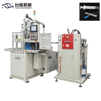 Vertical Double Slide LSR Injection Molding Machine Untuk Syringe Silikon Stopper