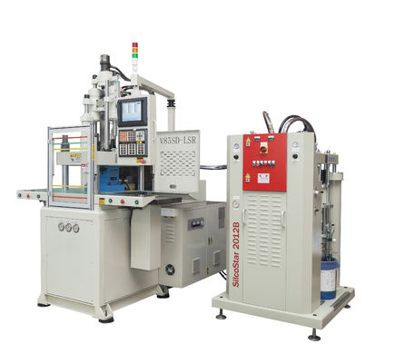 Vertical Double Slide LSR Injection Molding Machine Untuk T-Type Rubber Stopper