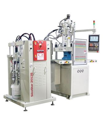 85 Ton Shoe Sole Making Machine Vertical Double Slide LSR Mesin Injeksi Cetakan