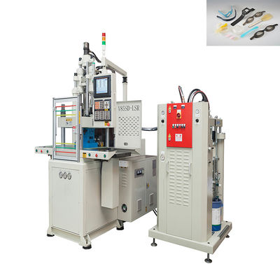 85 Ton Double Slide LSR Vertical Injection Molding Machine yang Digunakan untuk Tali Silikon