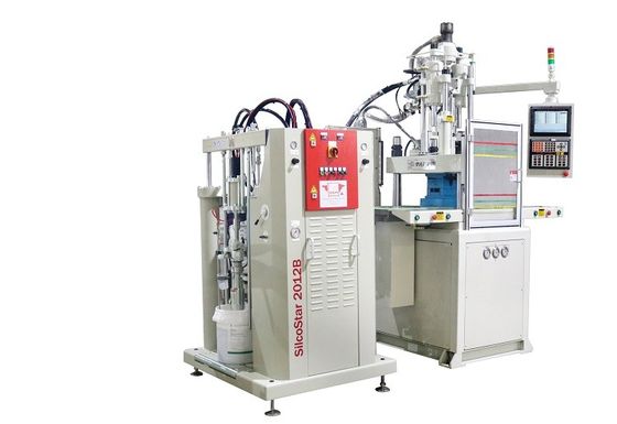 85 Ton Double Slide LSR Vertical Injection Molding Machine yang Digunakan untuk Tali Silikon