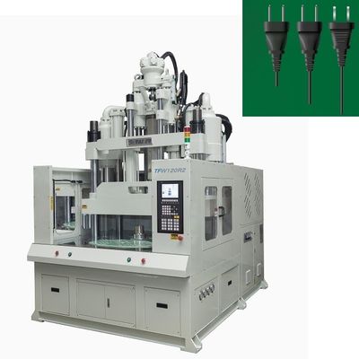 120 Ton Vertikal Rotary Meja Mesin Injeksi Molding Untuk Power Plug Housing