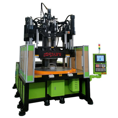 120 Ton Low Workbench Rotary Table Vertical Injection Molding Machine Untuk Membuat Mainan