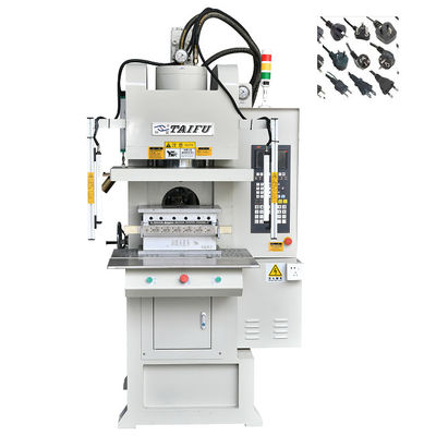 55 Ton Power Cord C-Type Vertical Injection Molding Machine Untuk Membuat Plug