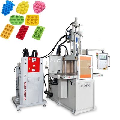 Double Slide LSR Vertical Injection Moulding Machine Membuat Cetakan Kubu Es Silikon