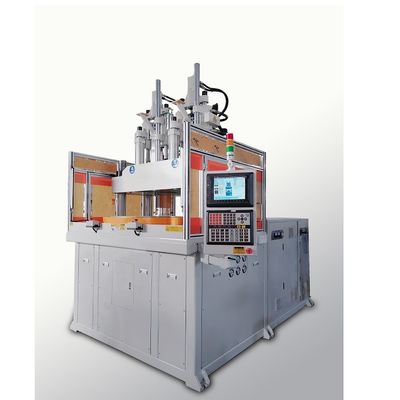 Dual Color 170 Ton Rotary Vertical Injection Molding Machine untuk membuat cetakan bor