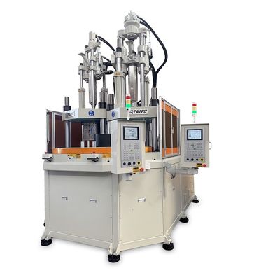 Dual Color 200 Ton Rotary Vertical Injection Molding Machine untuk membuat cetakan bor