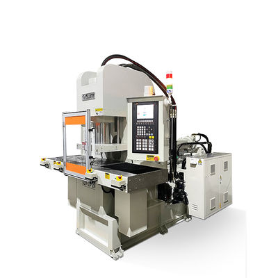 Efisiensi Tinggi Double Slide Power Cord Vertical Injection Molding Machine Untuk Plug