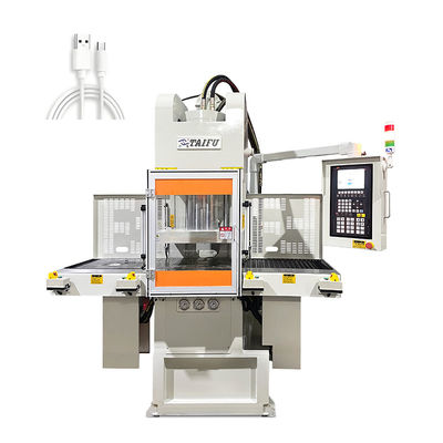 85 Ton Power Cord Vertical Injection Molding Machine dengan Slide Ganda untuk Membuat Kawat
