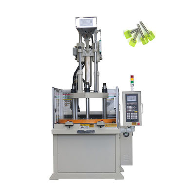 55 Ton Rotary Vertikal Plastic Injection Molding Machine Untuk Membuat Sekrup