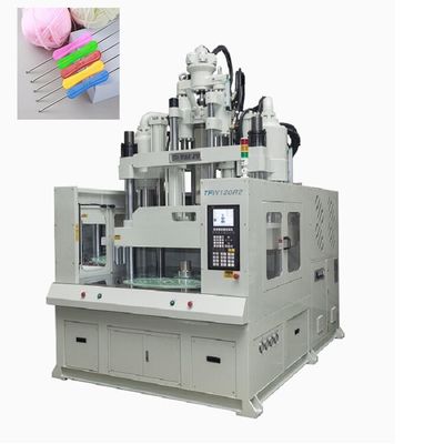 120 Ton Low Workbench Rotary Table Vertical Injection Molding Machine Untuk Membuat Crochet