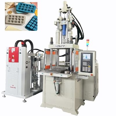 85 Ton Double Slide Vertical Injection Molding Machine Untuk Membuat Tray Es Silikon