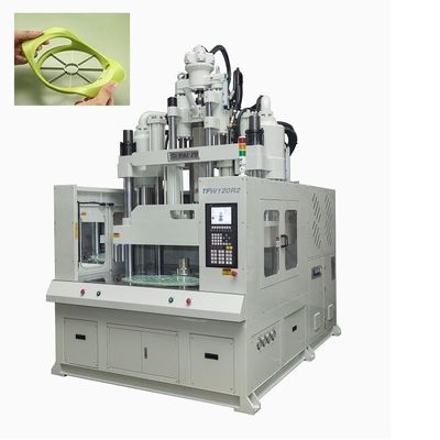 120 Ton Low Workbench Rotary Table Vertical Injection Molding Machine Untuk Membuat Splitter Buah