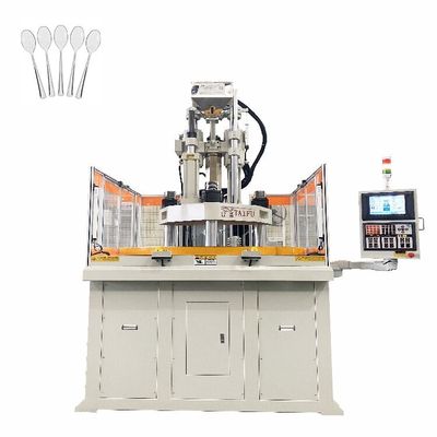 160 Ton Rotary Vertical Plastic Injection Molding Machine Untuk Membuat sendok plastik sekali pakai